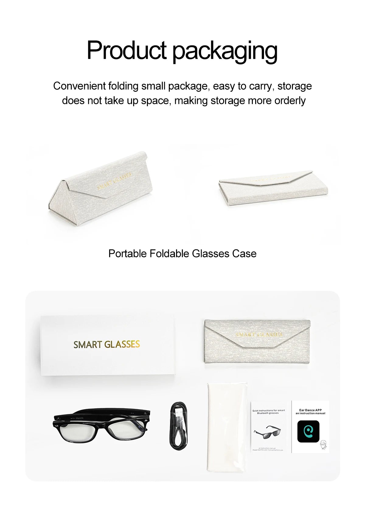 Upgrade Smart Glasses 134 Online Languages AI Automatic Translation Conversation with Speaker UV Protected Bluetooth Sunglasses
