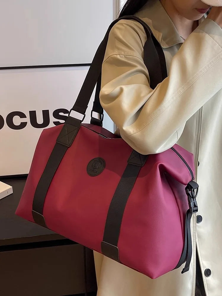 Travel bag Women's short-distance lightweight large-capacity duffel bag Men's business travel handbag Sports fitness backpack