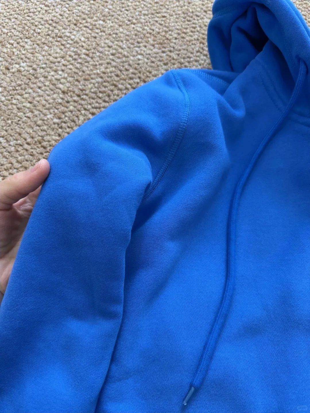Blue Long Sleeve Zip-up Hoodies Women Autumn Pocket Drawstring Hooded Sweatshirts Preppy Style American Vintage Zipper Outerwear