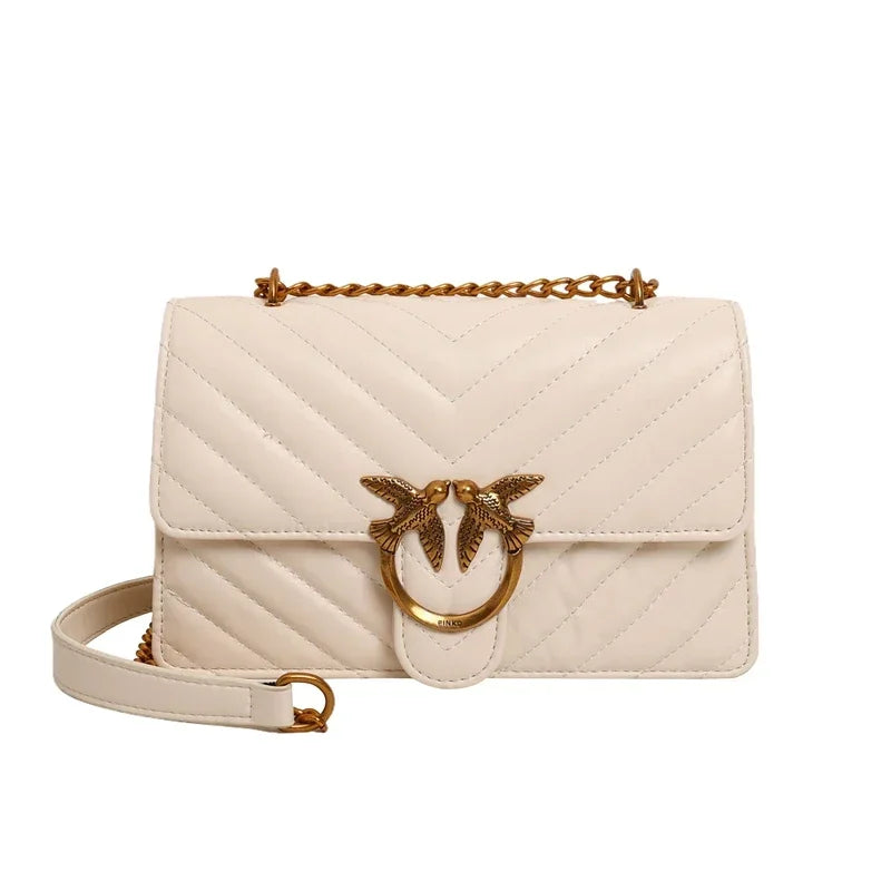 2026 high-end luxury women's handbag elegant leather handbag fashionable crossbody bag retro shoulder bag