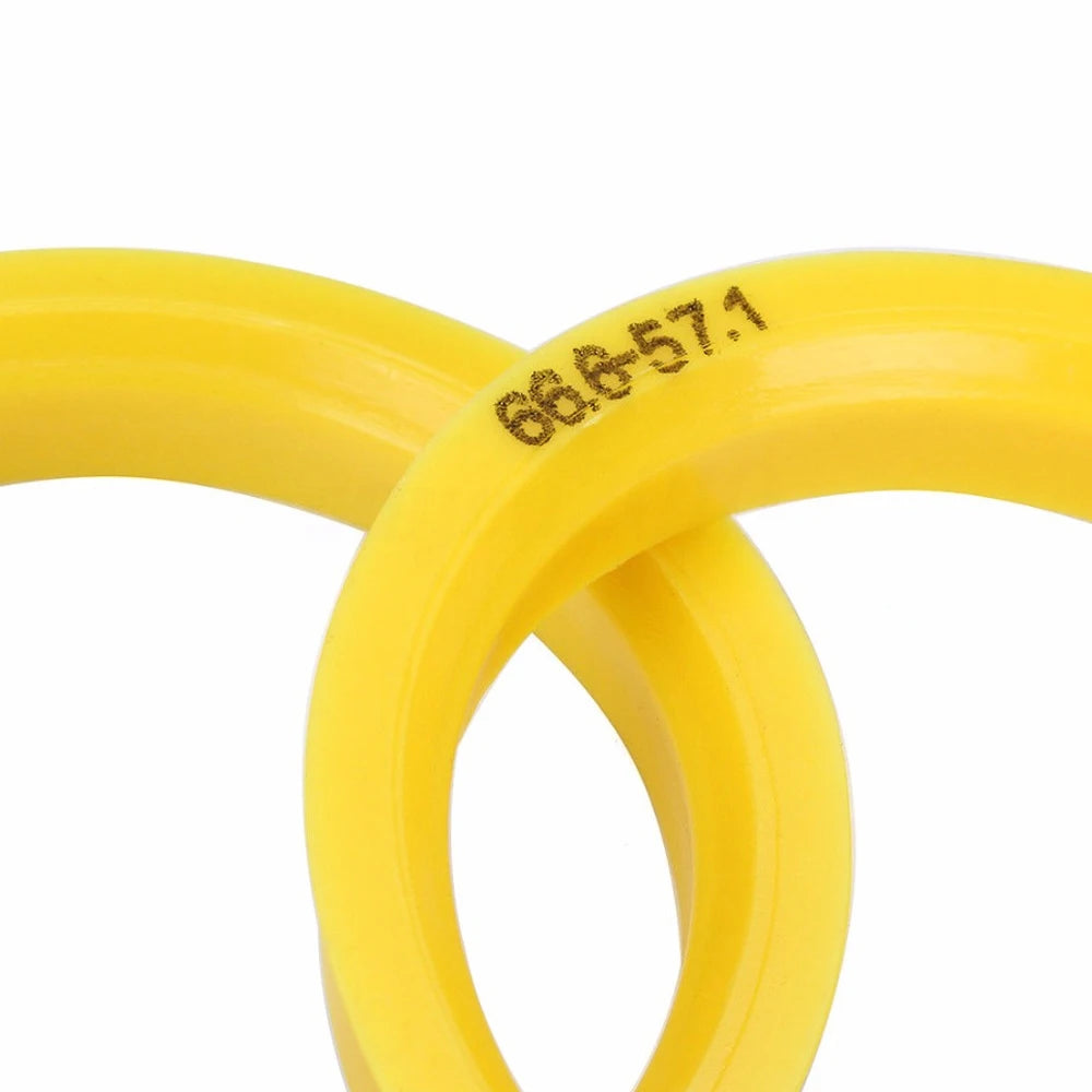 AUTCOAT 4Pcs/Set Automotive Car Plastic Wheel Hub Centric Rings Center Hubrings Bore 73.1-57.1 66.6-57.1