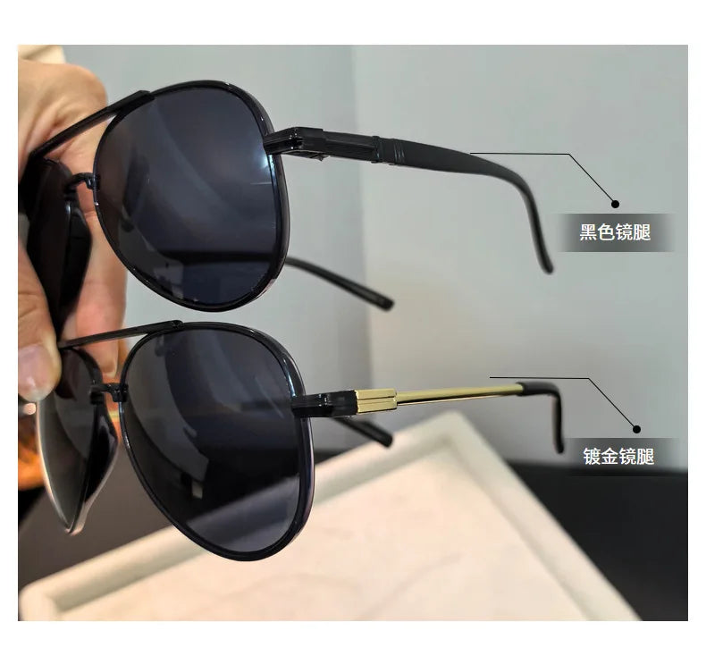 Classic Sunglass for Men Aviator Oversized Frame Outdoor Sports Anti-UV Driving Sunglasses Glasses UV400 Wome Eyewear