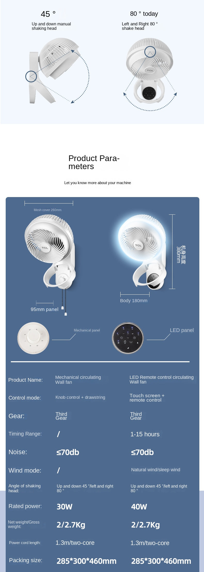 No Need To Install Wall Mounted Electric Fans Remote Control Circulation Fan Dormitory Household Shake Head Large Wind Wall Fans