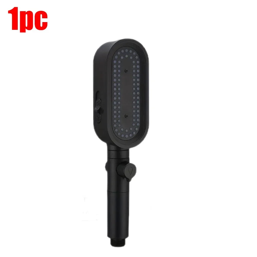 1PC 3 Modes Handheld Filtered Shower Head Hard Water Filter Showerhead Powerful High Pressure Showerhead with On-Off Switch