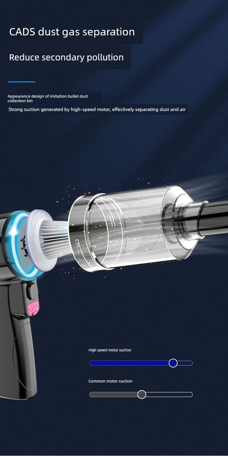 Wireless Car Cleaner Small Home Car Blowing and Suction Dual-Use Powerful Indoor Sofa Car Handheld Vacuum Cleaner