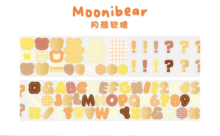 40mm * 300cm Kawaii Ins Basic Geometric Pattern Die Cutting Stickers Creative Handbook Decoration DIY Diary Scrapbook Supplies