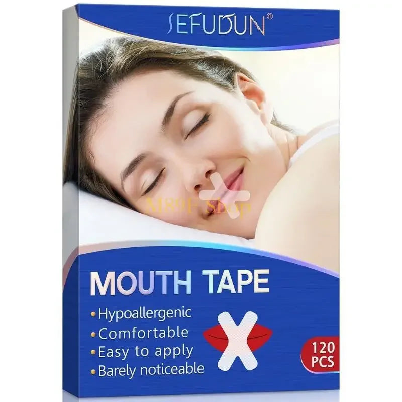 120PCS sleeping mouth tapeAdult Night Sleep Anti snore Improve Nose better Breathing Patch Mouth Correction Orthosis Tape SMZH09