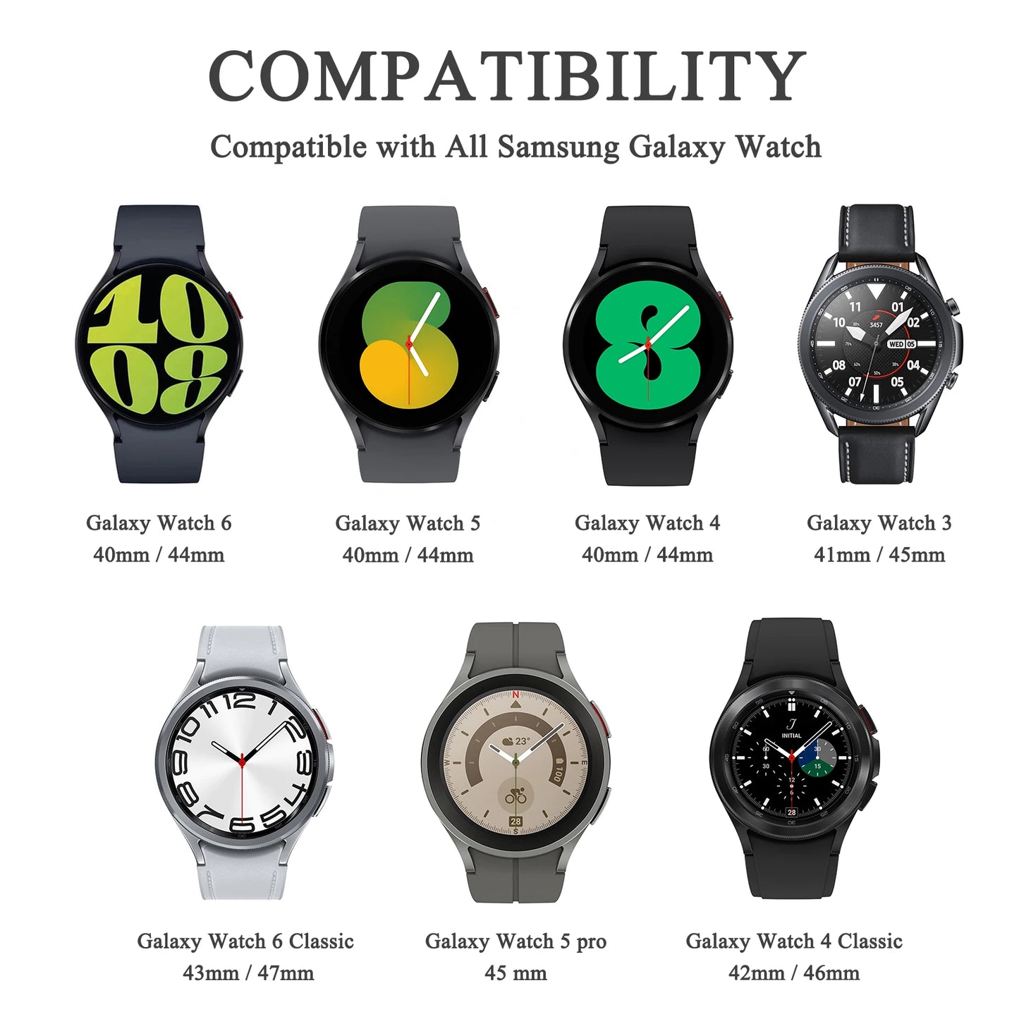 USB Watch Charger For Samsung Galaxy Watch 7 6 5 4 40mm Charging Dock For Galaxy Watch 3 41mm 45mm/Watch 5 Pro 45mm Active 1 2