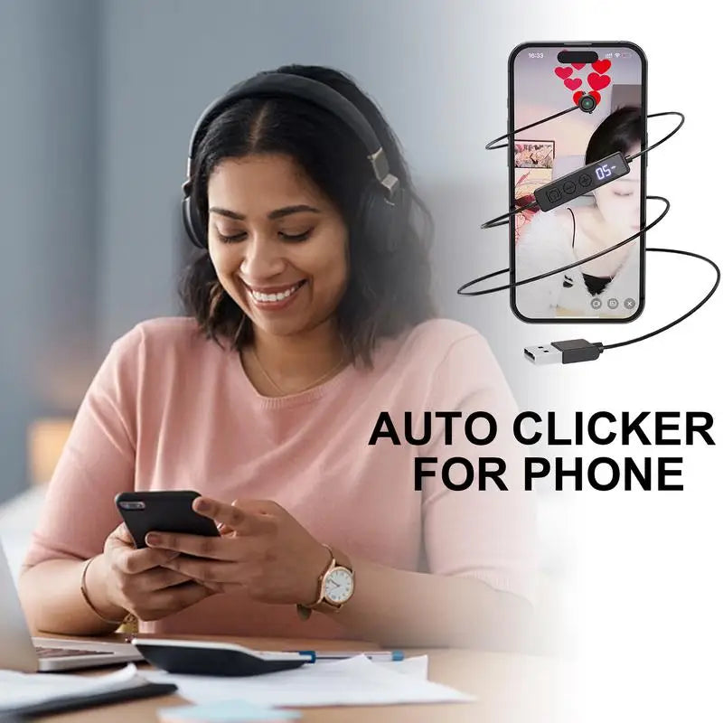 Auto Clicker For Phone Automatic Phone Screen Tapper Automatic Physical Tapper for Game Assistance Task Tapper Accessory