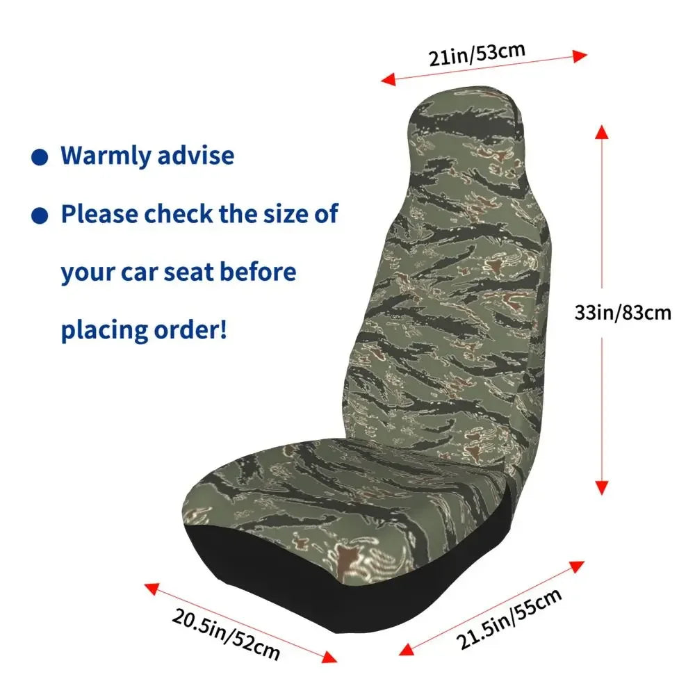 Urban Style Camouflage Universal Car Seat Cover Off-Road For SUV Multicam Front Rear Flocking Cloth Cushion Fabric Hunting