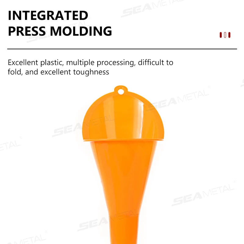 SEAMETAL Car Long Stem Funnel Oil Fuel Filling Tools Anti-splash Plastic Funnel Auto Accessories Motorcycle Refueling Tools