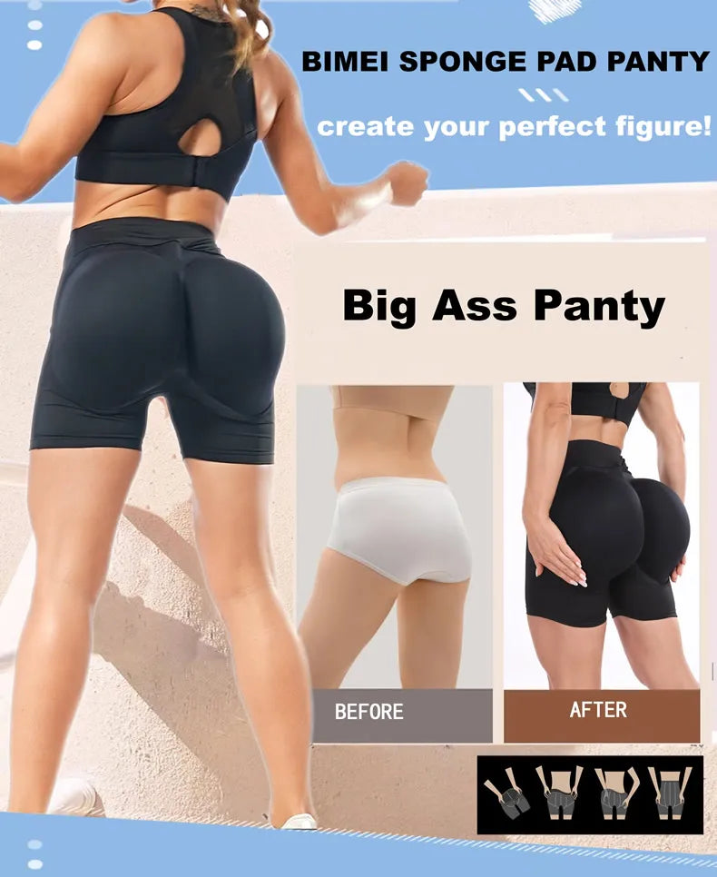 Sponge Thigh Pad Hip Pad Pants Womens Butt Lifter Hip Padded Panty Shapewear