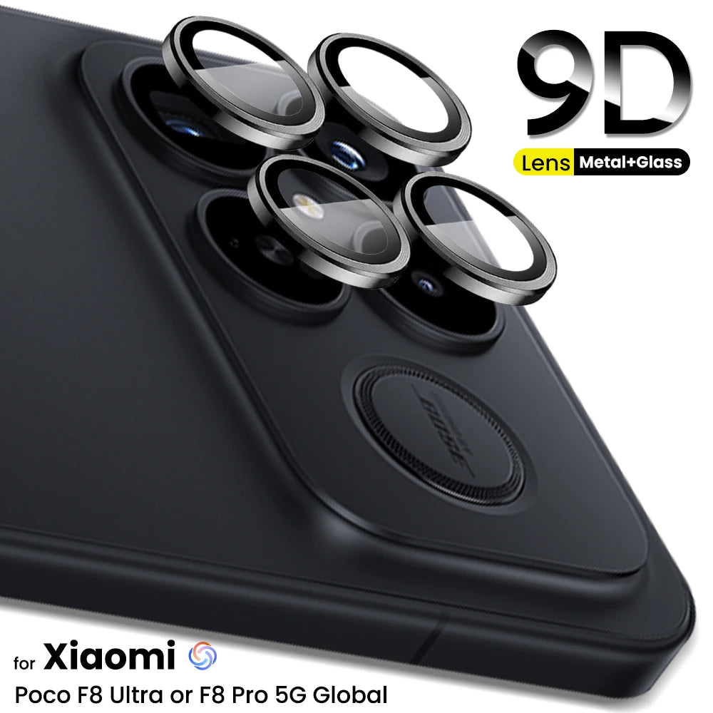 For Xiaomi Poco F8 Ultra 5G Metal Ring+Tempered Glass Camera Lens Protector Cap Cover PocoF8Ultra PocoF8Pro Poko Little F 8 Pro
