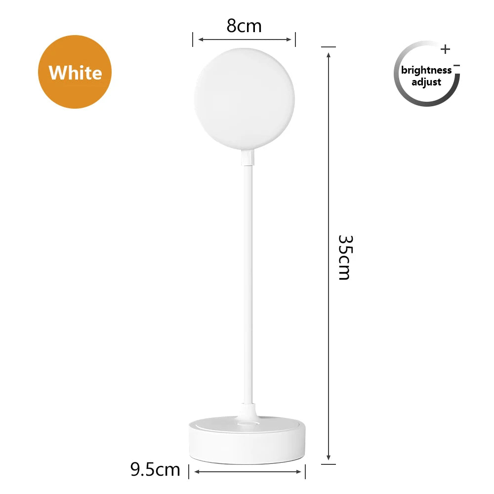 Dual Head Clip Table Lamp LED Rechargeable Eye Protection Desk Lamp Flexible Dimmable Night Lamp For Children Study Kids Reading