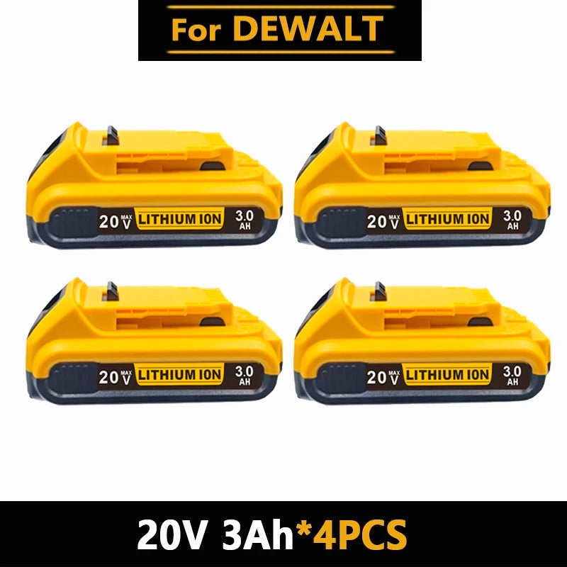 For DeWalt 20V 6Ah 8Ah 12Ah MAX Li-ion Battery for DeWalt for Flexvolt Tool Batteries Replacement Battery