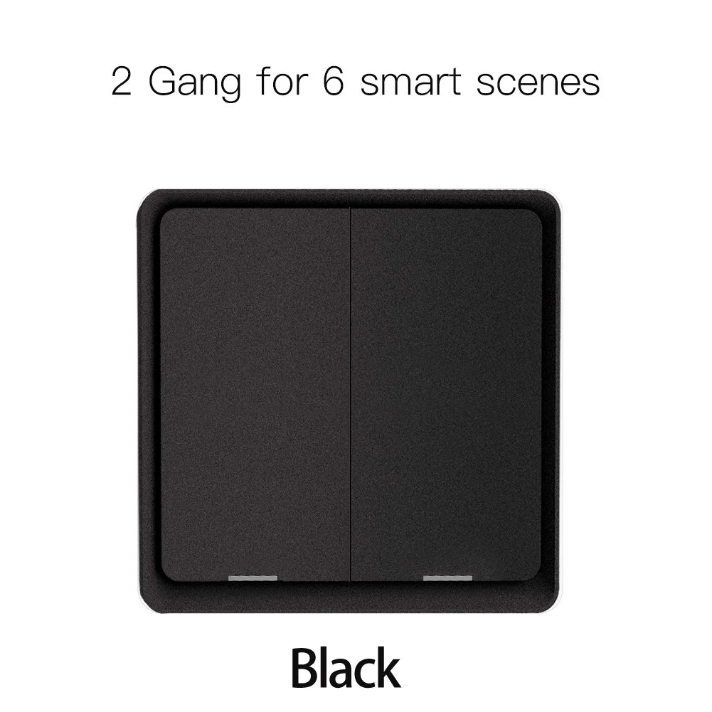 Moes ZigBee Wireless Scene Switch 12 control modes Handheld Push Button Setup Home Automation Scenario Tuya Smart Devices
