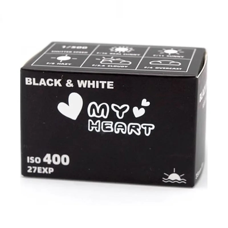 1-10 Rolls Sweetheart Film My Heart 400 Black And White Film 135 Negatives 27Exp Rolls For Kodak Film Camera M35/M38/H35 Film