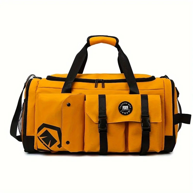 2025 New Large Capacity Travel Duffel Bag, Separate Shoe Storage Compartment, Dry Wet Separation Sports Gym Bag with Zipper 여행가방