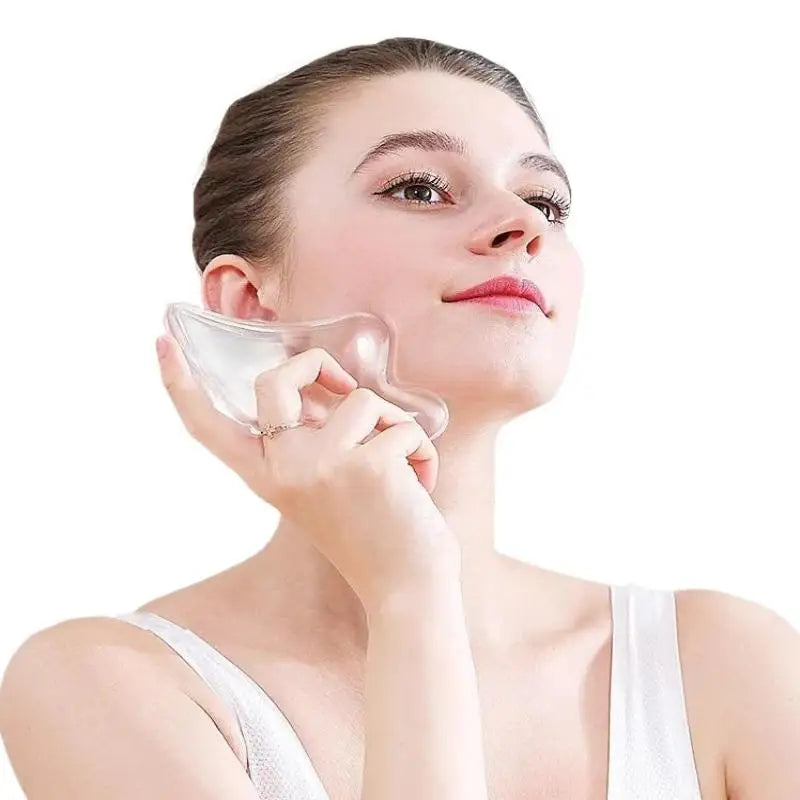 1Pcs Transparent Gua Sha Board Gua Sha Massage For Face Lifting Gua Sha Scraping Face Massager Resin