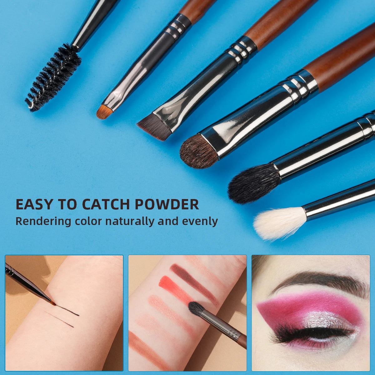 OVW Makeup Brushes Natural Hair Foundation Powder Eyeshadow Contour Professional Makeup brush Set Kit maquiagens
