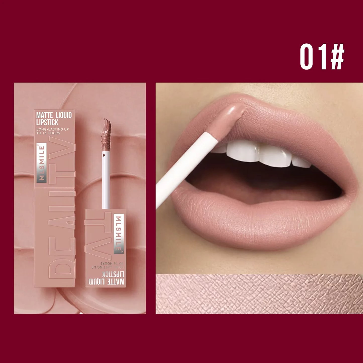 6 Colors of Long-Lasting Velvet Liquid Lipstick with Matte Texture Waterproof Non-Stick Cup Professional Lip Makeup Products