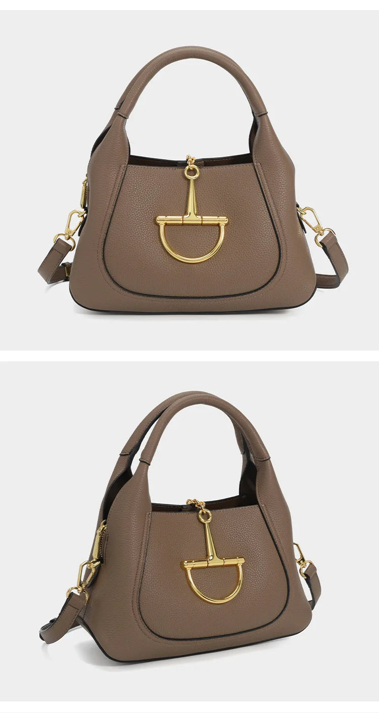 Stylish Solid Color Designer Diaper Bag Women Luxury Leather Tote Large Capacity Elegant Crossbody Handbag For Simple Chic