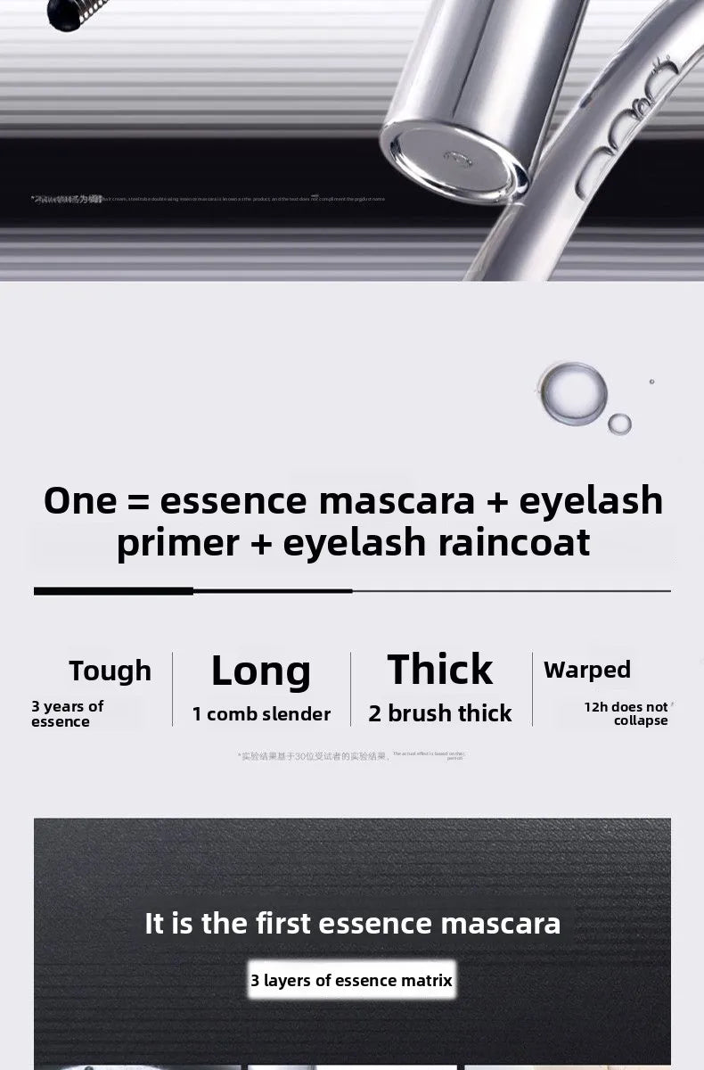 Judydoll Hardcore Hold Waterproof Sweatproof Lengthening Curling Mascara & Lash Primer - Smudge-proof Long-lasting Volume Makeup