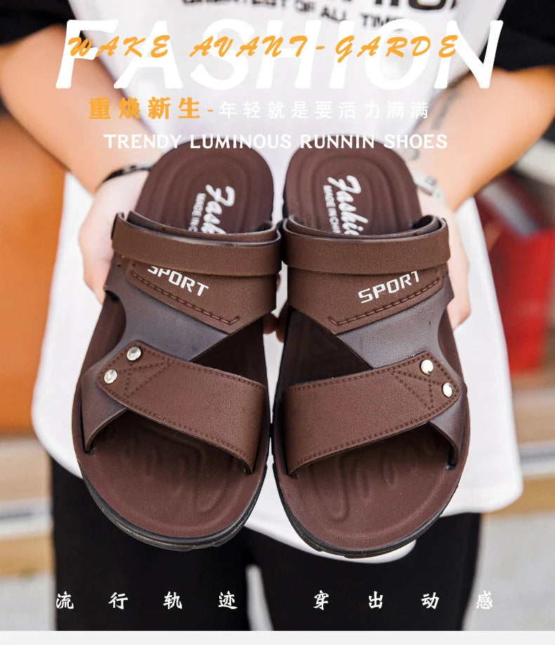 Trend Men's Sandals Casual Beach Shoes Male Classic Summer Sandals Men Slippers Slip On Sandals For Men Slippers