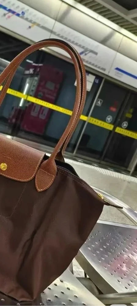 2026 Hot Ins Y2K Hobos Bag New Fashionable Large Capacity Women's Handbag Foldable Classic Eco Friendly Nylon Tote Shoulder Bags