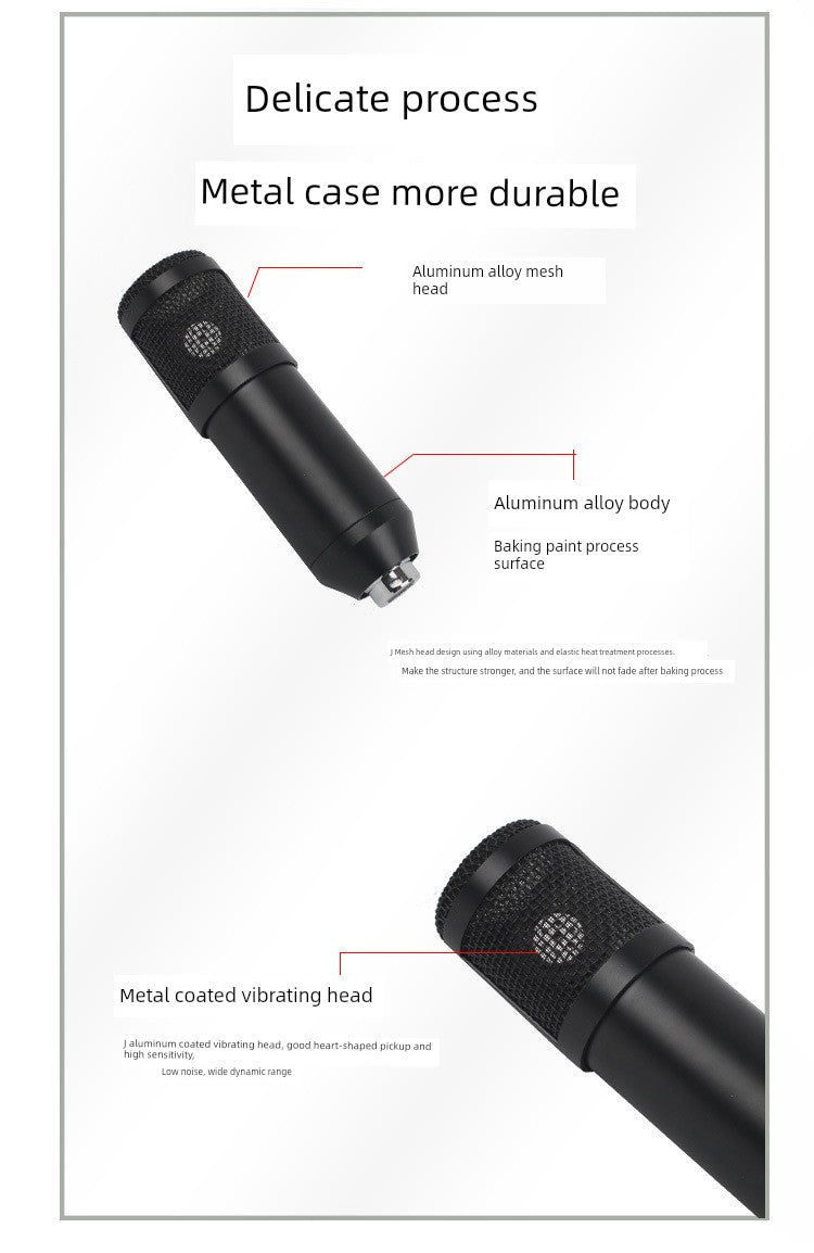 High Sampling Rate USB Microphone Computer Game Recording Bm700 Capacitance Mic Suit 192KHz/24bit