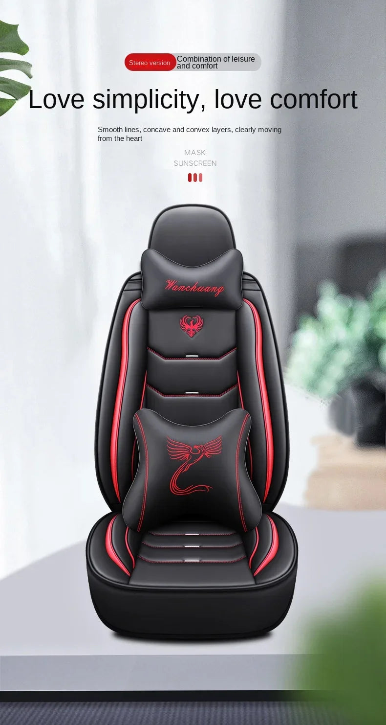 Universal Style 3D Car Seat Cover for HYUNDAI Tucson Santa FE I30 I40 Veloster Genesis Venue Terracan Ioniq Interior Accessories