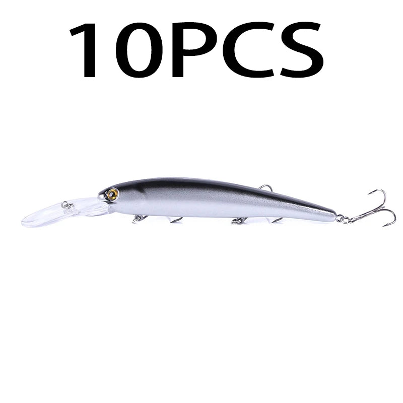 1pcs 16cm 20g Deep Diving Large Minnow Wobbler Lure Artificial Hard Bait Crankbait Bass Pike Perch Walleye Fishing Tackle