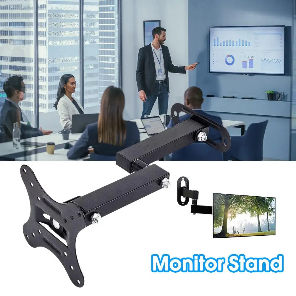 Universal Retractable TV Mounts Wall Mount Bracket For 10 To 27 Inches LCD Monitor TV Stand Expansion Bracket With Screws