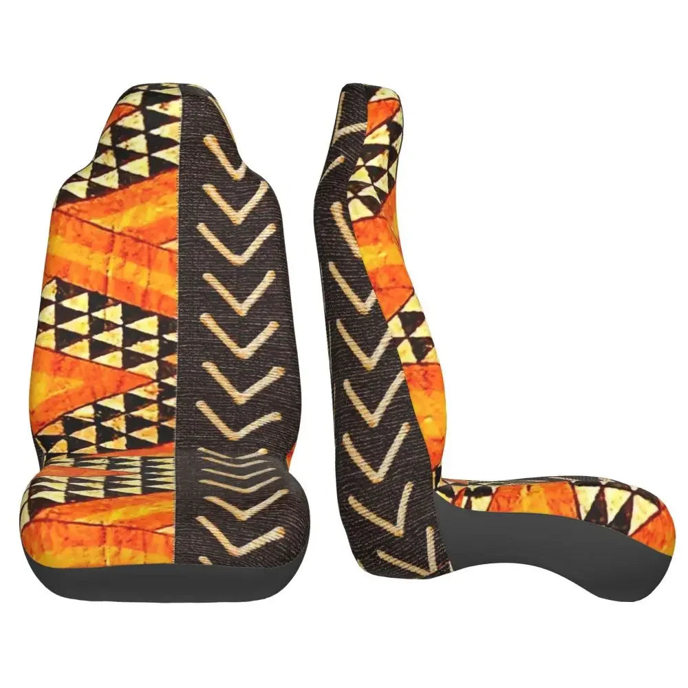 Antique African Textile Print Universal Car Seat Cover Protector Interior Accessories Women Seat Cushion/Cover Seat Protector