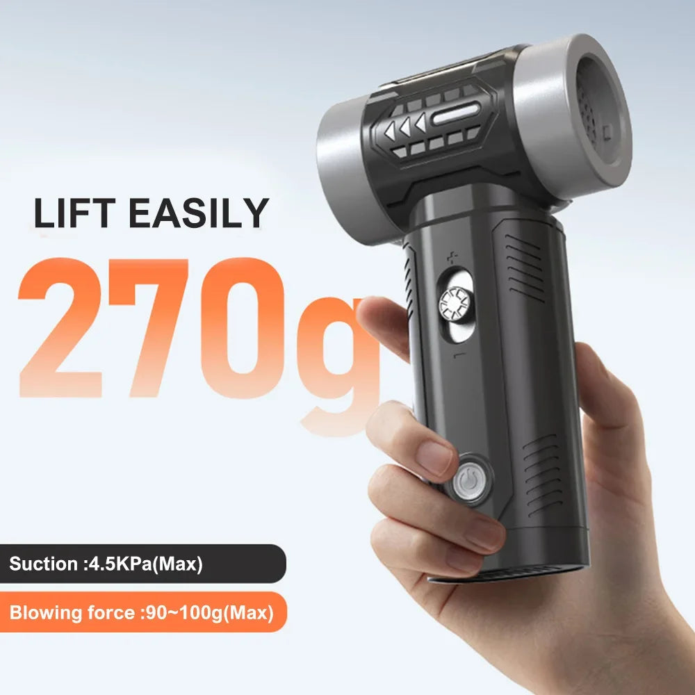Turbo Jet Blower Powerful Air Blower Brushless Motor Turbo Fan Wind Speed Portable Dust Blower Electric Dryer Car Vacuum Cleaner