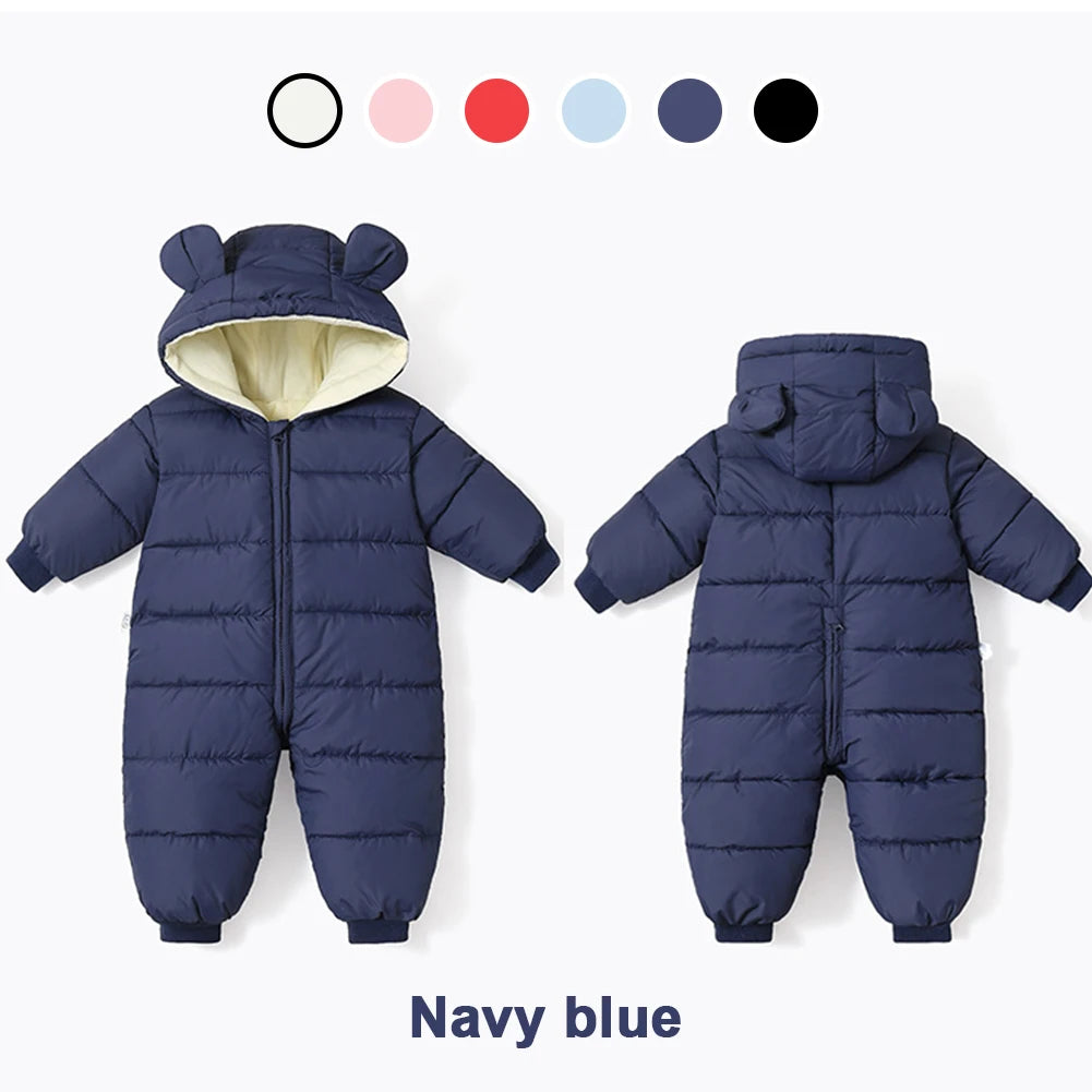 LPATTERN Toddlers Winter Romper,Hood Windproof Babies Jumpsuits,Infant Boys Overalls,Girls Sonwsuits,Warm Children's Outfits