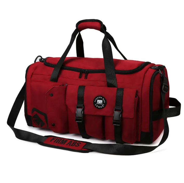 2025 New Large Capacity Travel Duffel Bag, Separate Shoe Storage Compartment, Dry Wet Separation Sports Gym Bag with Zipper 여행가방