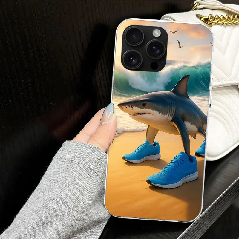 Italian Brainrot Animals Case for iPhone 13 12 Mini 11 Pro Max Soft Phone Cover X XS XR 7 SE 8 Plus 6 6S 5 5S Silicone Black Cap