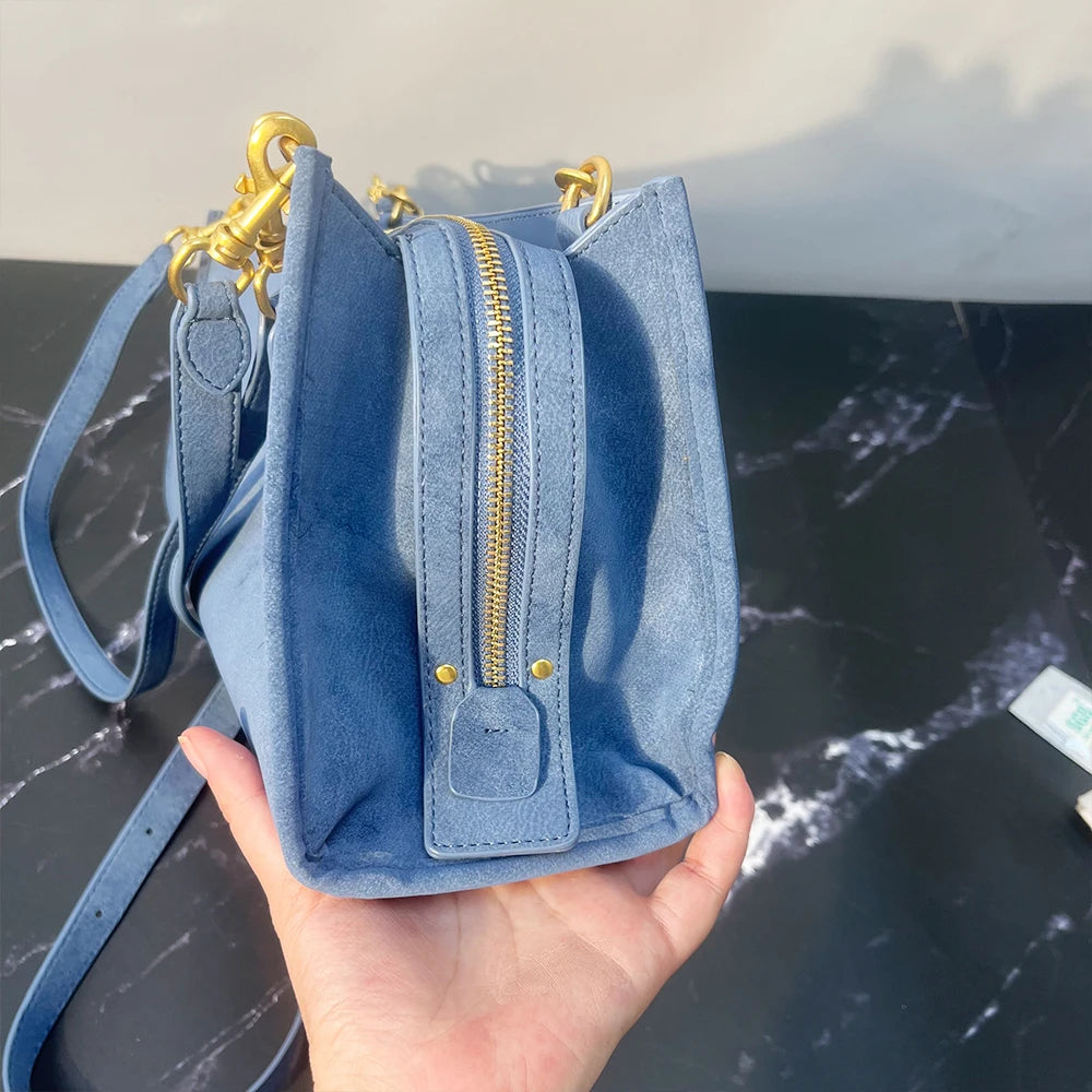 Luxury Designer Lock-Decorated Handbag for Women with Premium PU Leather Single Shoulder Bag And Wallet Crossbody Bag