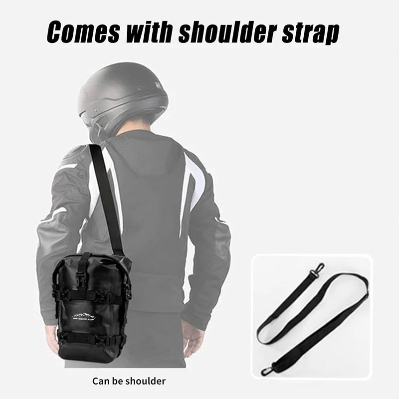 Motorcycle Bumpers Bag Waterproof 6L-8L Motorcycle Side Frame Bag Motorcycle Crash Bar Bag Universal Tools Storage Bag