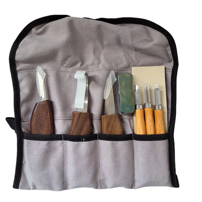 1 Set Wood Carving Tools Chisel Woodworking Cutter Hand Tool Set Wood Carving Knife DIY Peeling Woodcarving Gloves