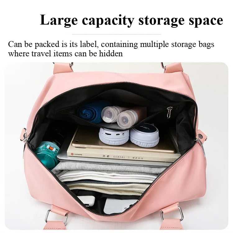 Large Gym Bag with Wet Dry Compartment | Sport Duffel for Women Men | Travel Tote