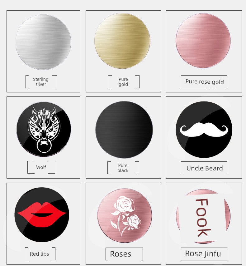 Magnet Disc Car Mobile Phone Bracket Neutral Patch Car Navigation Ultra-Thin Magnetic Block Magnetic Seat Cartoon Back Sticker