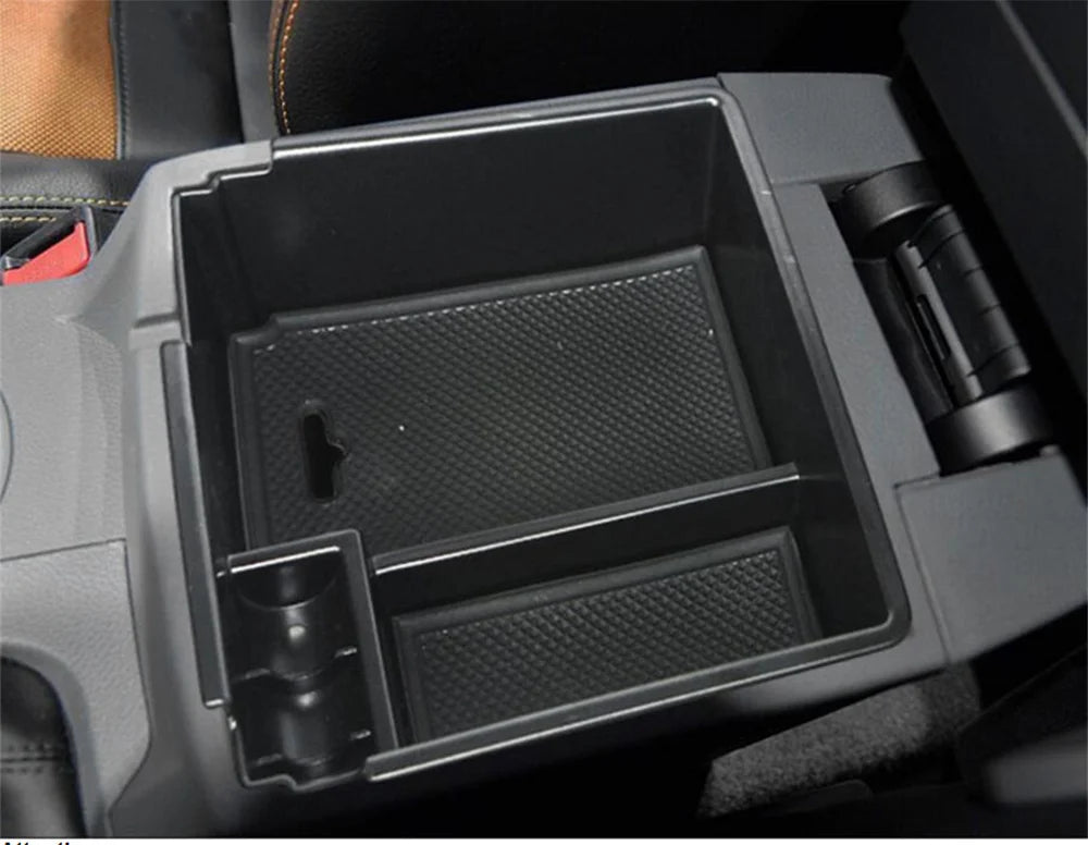 Car Armrest Insert Secondary Storage Box Center Console Organizer Tray For Ford RANGER 2015-2023 Car Interior Accessories
