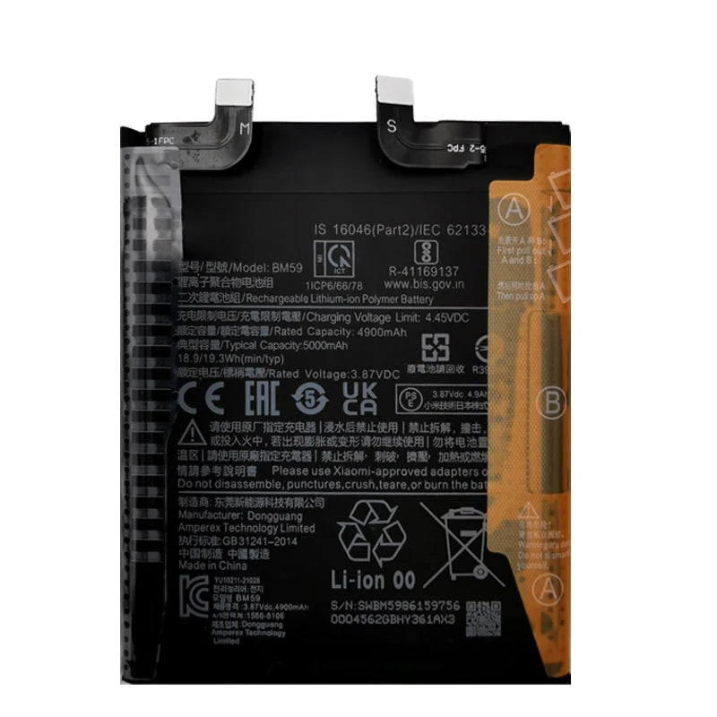 2026 Years 100% Original Battery BM59 For Xiaomi 11T Mi 11T, BM58 For Xiaomi Mi 11T Pro Mi Mix 4 Mix4 Batteries Fast Shipping