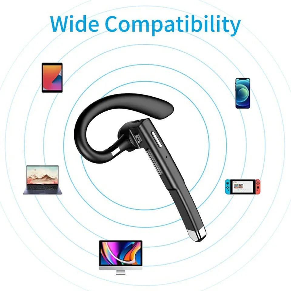 YYK-520 Wireless Headset Gaming Earphone with Built-in Mic for Driving Business Office Compatible with All Smart Phone