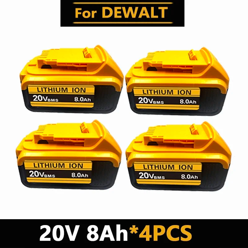 Original for DeWalt 6Ah/8Ah/12Ah 20V battery replaceable DCB184 DCB200 DCF892 DCF845 DCF850 DCF911 DCD800 DCD805 Tools Battery