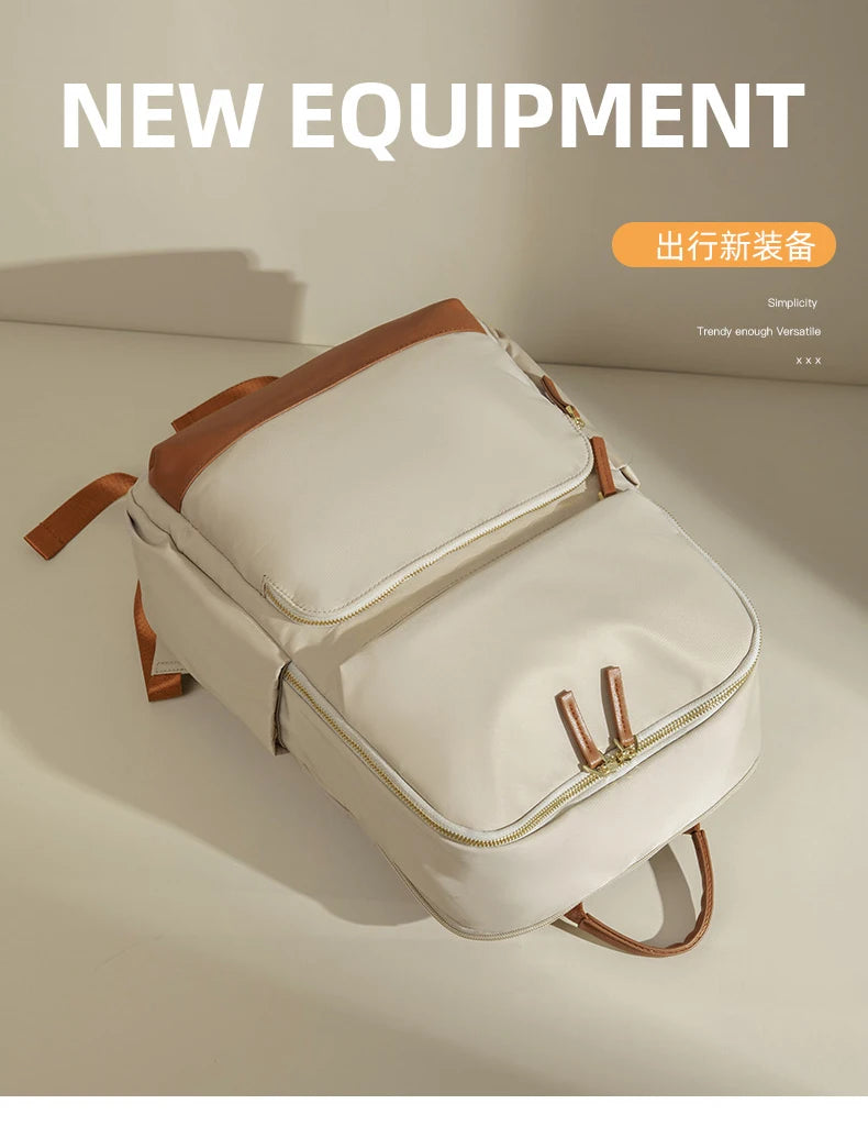 Travel Backpack for Women Luxury Back Pack Bag for 15.6 inch Laptop New Stylish Female Bags with Computer Cabin Large Schoolbags