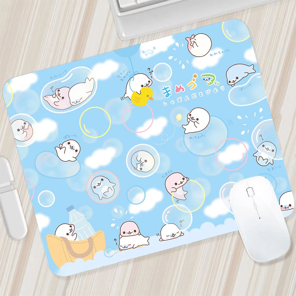 Japanese Cute Mamegoma Small Mouse Pad Gaming Mousepad PC Gamer Mouse Mat XXL Computer Pad Keyboard Mat Desk Pad Laptop Mausepad