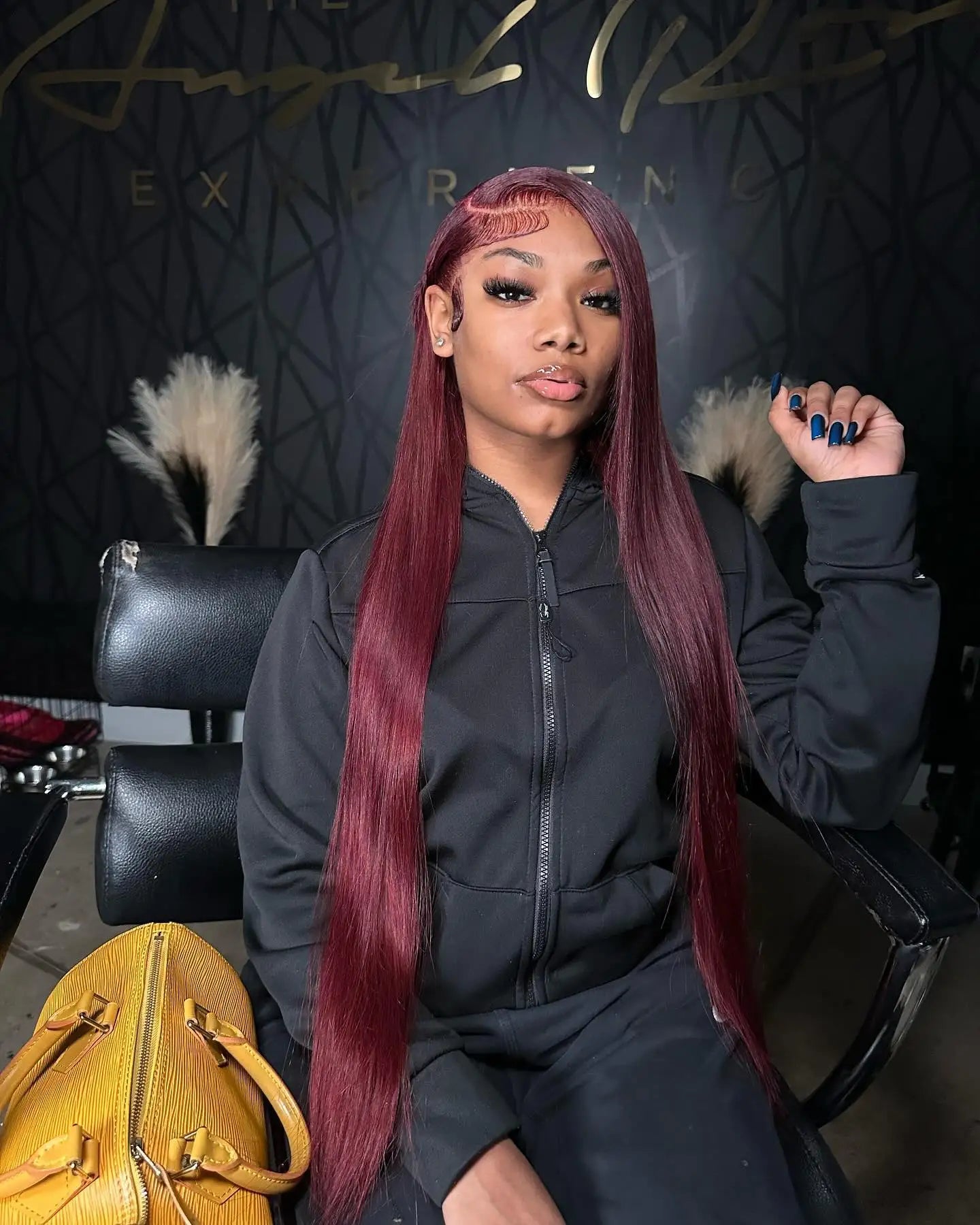 Burgundy Transparent Lace Frontal Human Hair Wig 7x5 Glueless Red 99J Straight Colored 13x4 Lace Front Human Hair Wigs For Women